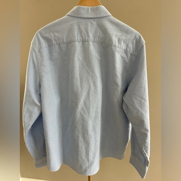 UNTUCKit Wrinkle-Free Cotton Button-Up Shirt Blue Long Sleeve Men’s XL - Picture 6 of 6